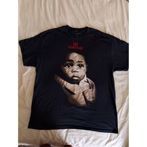 Lil Wayne Tha Carter III Album Cover Graphic T-Shirt Black XL 2012 Young Money